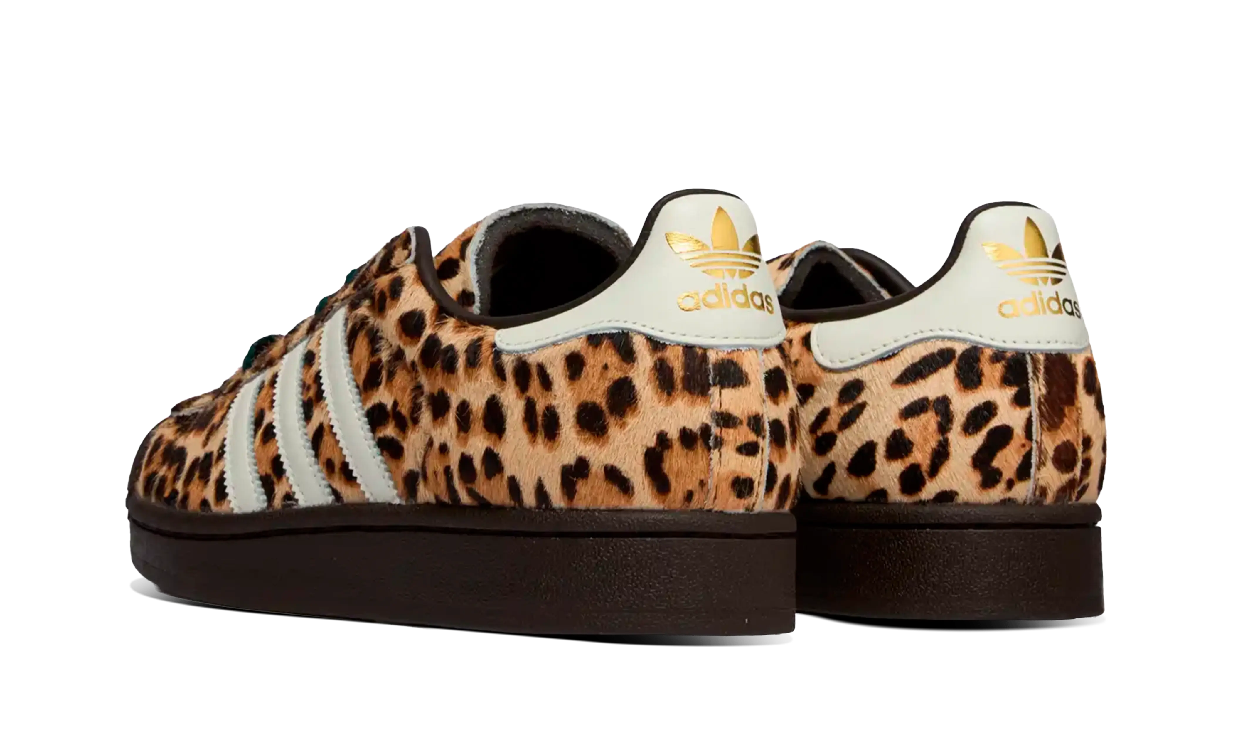 Adidas Mujer Superstar II Leopard Dark Brown Ivory - Image 3