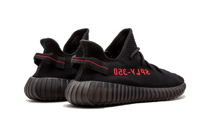 Yeezy Boost 350 V2 Black Red - Image 3